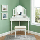 Furniture of America Kasey Vanity Set CM-DK5849WH IMAGE 1