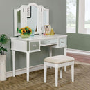  Furniture of America Clarisse Vanity Set CM-DK6148WH IMAGE 1