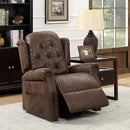  Furniture of America Saco Power Leather Look Recliner CM-RC6465 IMAGE 1