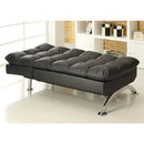  Furniture of America Aristo Leather Look Chaise CM2906BK-CE IMAGE 3
