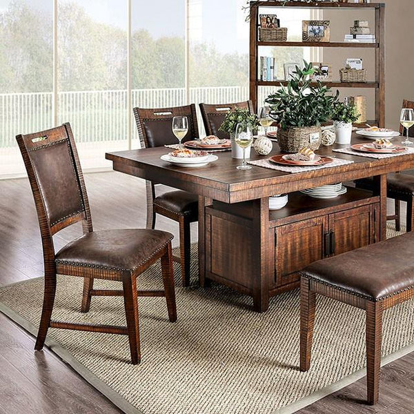 Furniture of America Wichita Dining Table with Pedestal Base CM3061T IMAGE 1