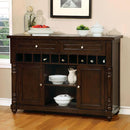  Furniture of America Hurdsfield Counter Height Dining Table with Pedestal Base CM3133PT IMAGE 4
