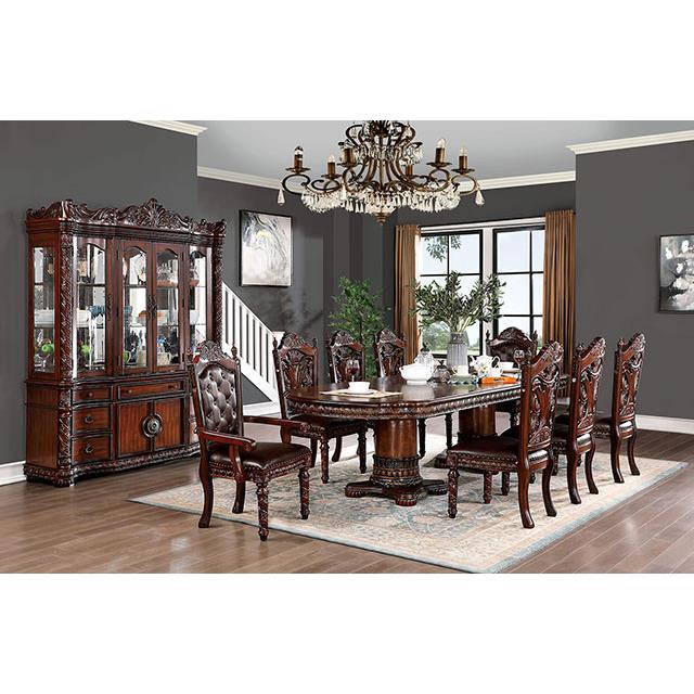 Furniture of America Oval Canyonville Dining Table CM3144T-TABLE IMAGE 2