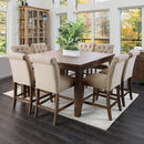  Furniture of America Square Sania Counter Height Dining Table CM3324A-PT-54-VN IMAGE 3