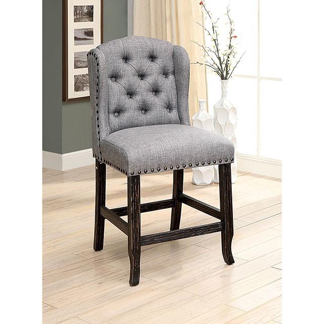 Furniture of America Sania Counter Height Dining Chair CM3324BK-LG-PCW-2PK IMAGE 1