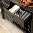  Furniture of America Sania Server CM3324BK-SV-VN IMAGE 1