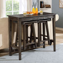  Furniture of America Elinor 3 pc Dinette CM3475GY-PT-3PK IMAGE 2