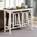  Furniture of America Elinor 3 pc Dinette CM3475WH-PT-3PK IMAGE 2