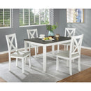 Furniture of America Anya 5 pc Dinette CM3476WH-T-5PK IMAGE 2