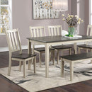  Furniture of America Frances Dining Table CM3478WH-T IMAGE 1