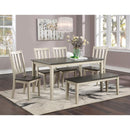  Furniture of America Frances Dining Table CM3478WH-T IMAGE 2