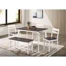  Furniture of America Debbie 5 pc Dinette CM3714GY-T-BN-5PK IMAGE 2