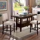  Furniture of America Lordello Counter Height Dining Table CM3730PT-TABLE IMAGE 1