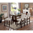  Furniture of America Lordello Counter Height Dining Table CM3730PT-TABLE IMAGE 3