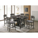  Furniture of America Stacie CM3733GY-RPT-TABLE Counter Ht. Table IMAGE 2