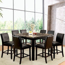  Furniture of America Square Gladstone Counter Height Dining Table CM3823BK-PT IMAGE 1