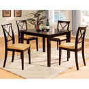  Furniture of America Square Melbourne Dining Table CM3838DK-T IMAGE 3