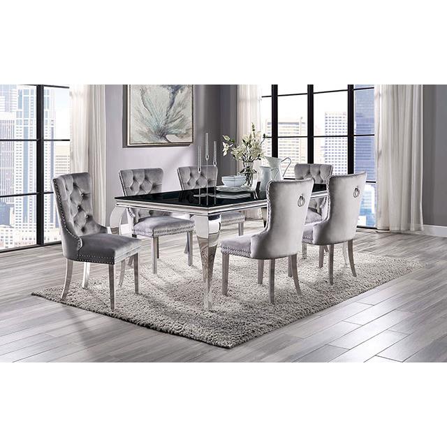 Furniture of America Neuveville Dining Table CM3903BK-T-TABLE IMAGE 2