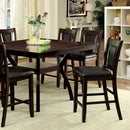  Furniture of America Square Brent Counter Height Dining Table CM3984W-PT IMAGE 3