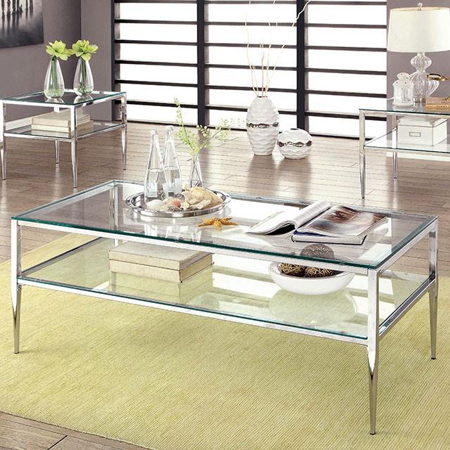 Furniture of America Tanika Coffee Table CM4162CRM-C-PK IMAGE 2