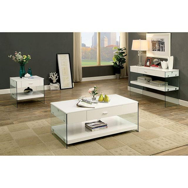 Furniture of America Raya Coffee Table CM4451WH-C IMAGE 1