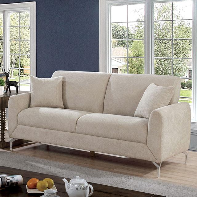 Furniture of America Lauritz Stationary Fabric Sofa CM6088LG-SF IMAGE 1