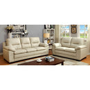  Furniture of America Parma Stationary Leather Look Loveseat CM6324IV-LV IMAGE 1