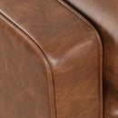  Furniture of America Horgen Stationary Leather Look Loveseat CM6452BR-LV IMAGE 3