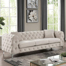  Furniture of America Sapphira Stationary Fabric Sofa CM6498BG-SF-PK IMAGE 1