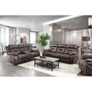  Furniture of America Flint Reclining Leather Look Loveseat CM6565-LV IMAGE 2