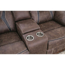  Furniture of America Flint Reclining Leather Look Loveseat CM6565-LV IMAGE 4