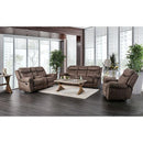  Furniture of America Celia Reclining Leather Look Loveseat with Console CM6583-LV IMAGE 11