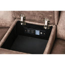  Furniture of America Celia Reclining Leather Look Loveseat with Console CM6583-LV IMAGE 6