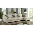  Furniture of America Kaylee Fabric Sectional CM6587BG-SECT-LL-R IMAGE 2