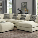  Furniture of America Kaylee Fabric Sectional CM6587BG-SECT-R+OT IMAGE 1