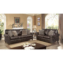  Furniture of America Bemus Stationary Leather Look Sofa CM6731DB-SF IMAGE 2