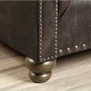  Furniture of America Bemus Stationary Leather Look Sofa CM6731DB-SF IMAGE 5
