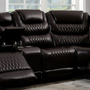  Furniture of America Mariah Power Leather Look Recliner CM6895BR-AC-R IMAGE 1