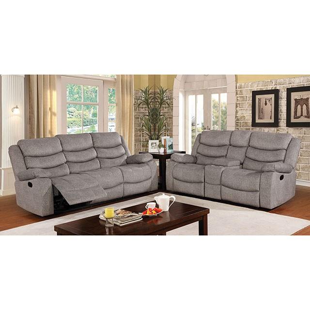 Furniture of America Castleford Reclining Fabric Loveseat CM6940-LV IMAGE 2