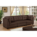  Furniture of America Pencoed Stationary Fabric Sofa CM6957BR-SF-PK IMAGE 1