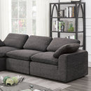  Furniture of America Joel Fabric Sectional CM6974GY-4SEAT IMAGE 1