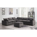  Furniture of America Joel Fabric Sectional CM6974GY-6SEAT IMAGE 2