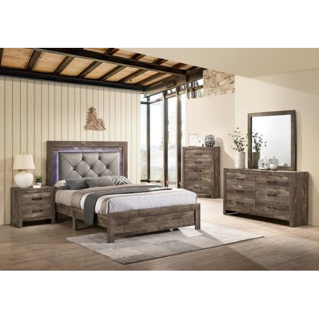 Furniture of America Larissa California King Upholstered Panel Bed CM7149CK IMAGE 2