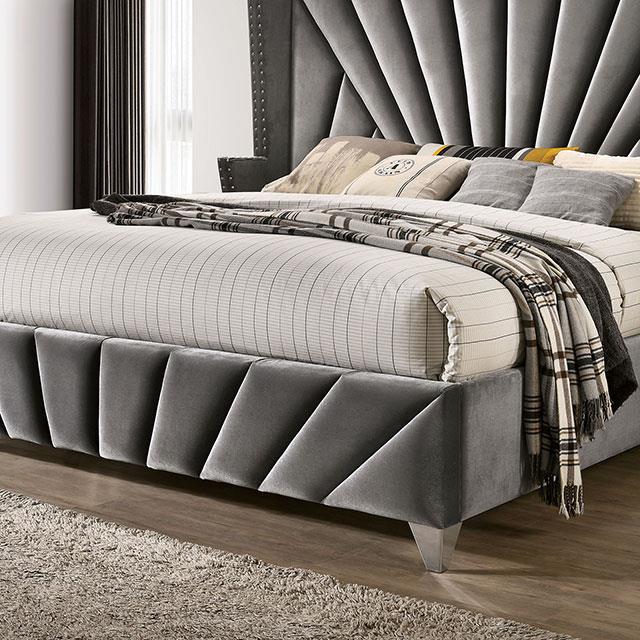 Furniture of America Carissa King Upholstered Platform Bed CM7164EK-BED IMAGE 3