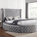  Furniture of America Sansom California King Bed CM7178GY-CK-BED IMAGE 1