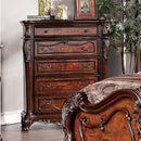  Furniture of America Rosewood 5-Drawer Chest CM7183C IMAGE 1