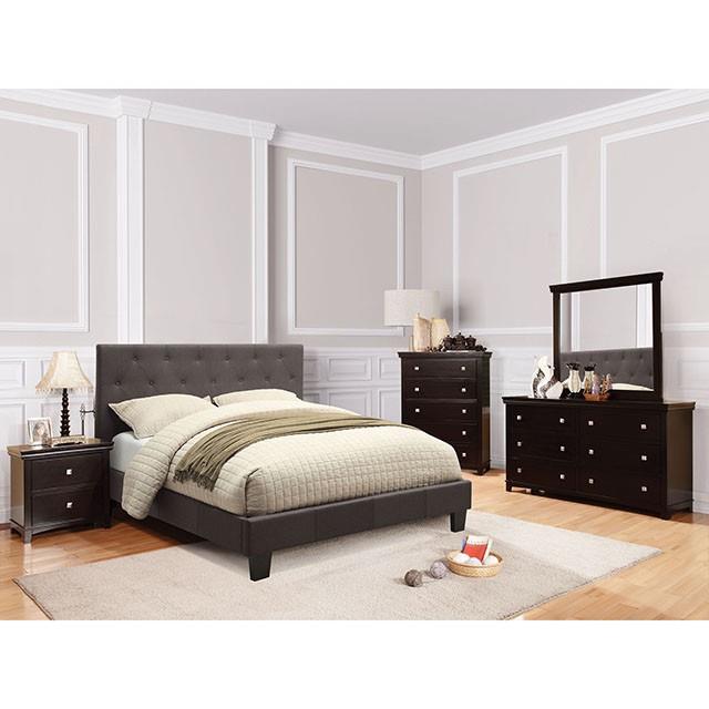 Furniture of America Leeroy Queen Platform Bed CM7200LB-Q-BED-VN IMAGE 2