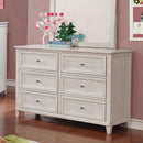  Furniture of America Brogan 6-Drawer Dresser CM7517WH-D IMAGE 1