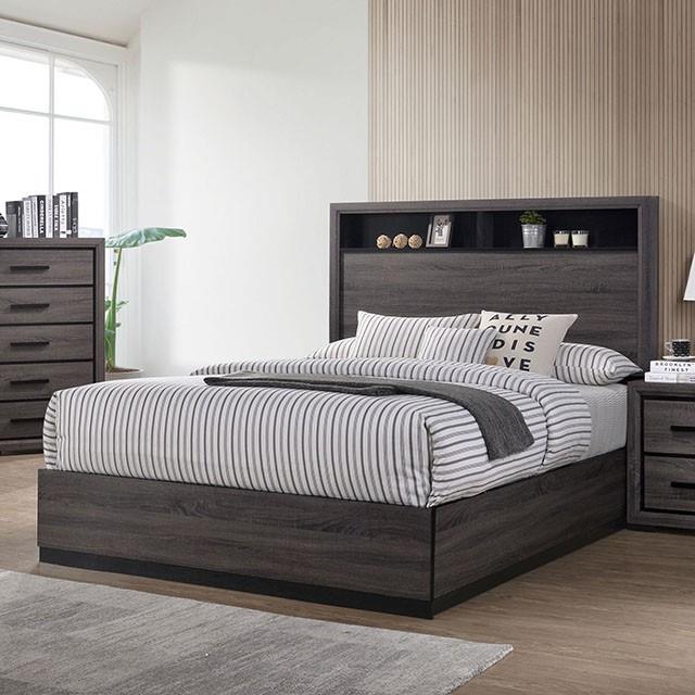 Furniture of America Conwy California King Bookcase Bed CM7549CK-BED IMAGE 1