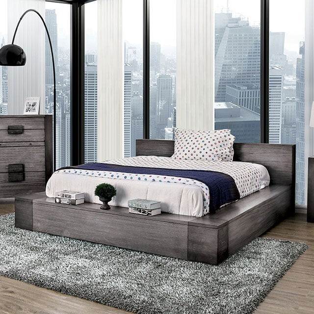 Furniture of America Janeiro Queen Bed CM7628GY-Q-BED IMAGE 1